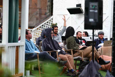 Outdoor talk at Inkhaven